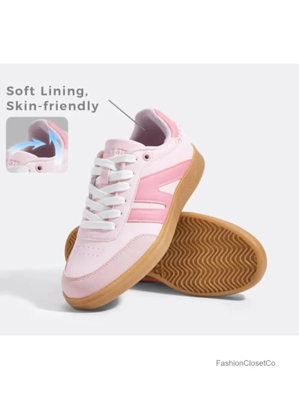 Retro Gum Sole Fashion Sneakers - Genuine Leather & Suede - Anti Slip